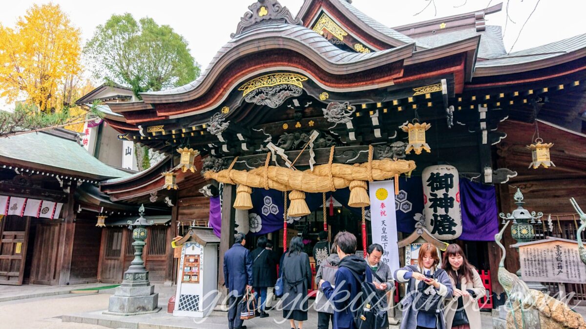 福岡の櫛田神社の本殿